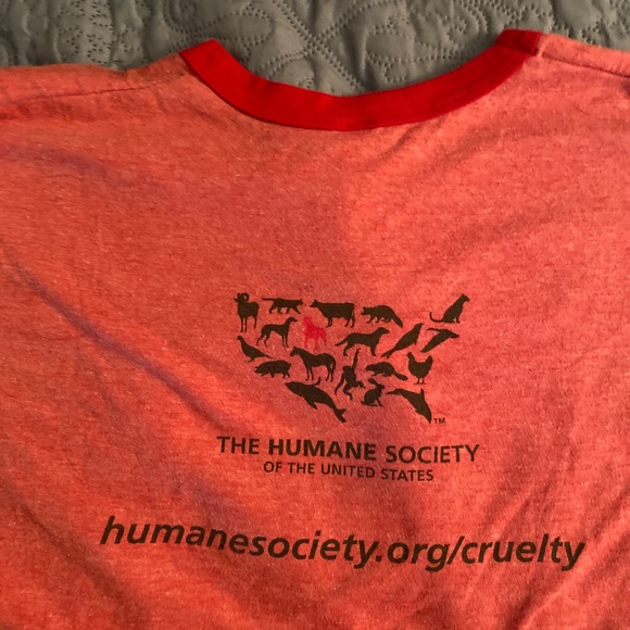 Unisex XL T-shirt: “Real Heroes Don’t Fight Dogs” - Picture 3 of 11